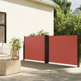 Vidaxx udtrækbar vindskærm 140x1200 cm terracotta farvet