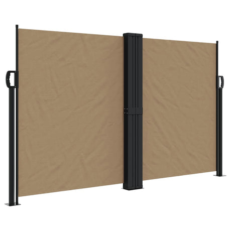 Vidaxx udtrækbar vindskærm 140x1200 cm taupe