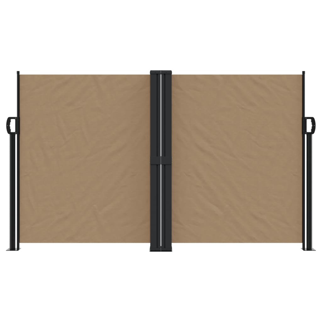 Vidaxx udtrækbar vindskærm 140x1200 cm taupe
