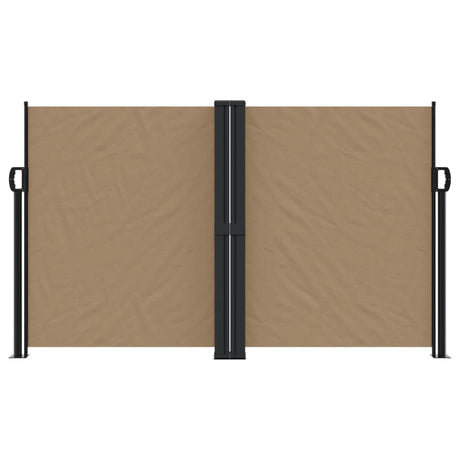 Vidaxx udtrækbar vindskærm 140x1200 cm taupe