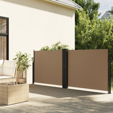 Vidaxx udtrækbar vindskærm 140x1200 cm taupe