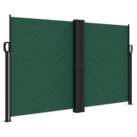 Vidaxx udtrækbar vindskærm 140x1200 cm mørkegrøn