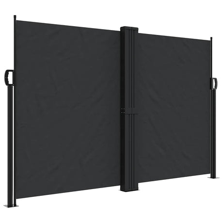 Vidaxx udtrækbar vindskærm 160x1200 cm sort