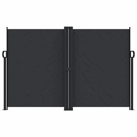 Vidaxx udtrækbar vindskærm 160x1200 cm sort