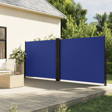 Vidaxx udtrækbar vindskærm 160x1200 cm sort