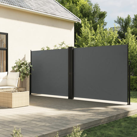 Vidaxx udtrækbar vindskærm 160x1200 cm antracit