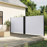 Vidaxx udtrækbar vindskærm 160x1200 cm hvid