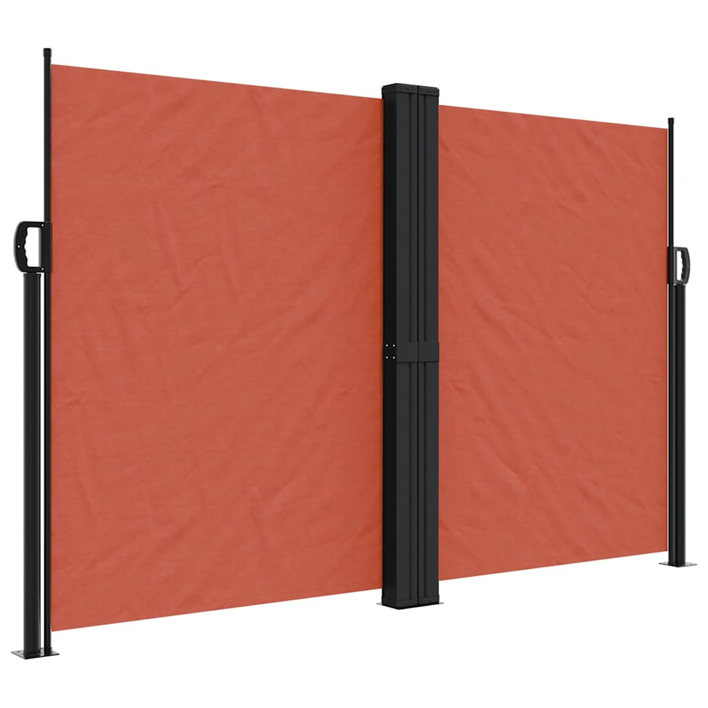 Vidaxx udtrækbar vindskærm 160x1200 cm terracotta farvet