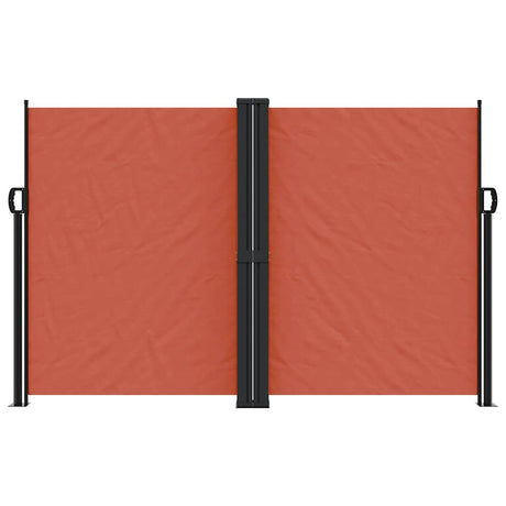 Vidaxx udtrækbar vindskærm 160x1200 cm terracotta farvet