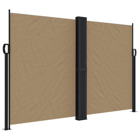 Vidaxx udtrækbar vindskærm 160x1200 cm taupe