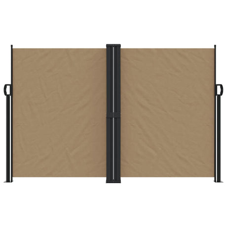 Vidaxx udtrækbar vindskærm 160x1200 cm taupe