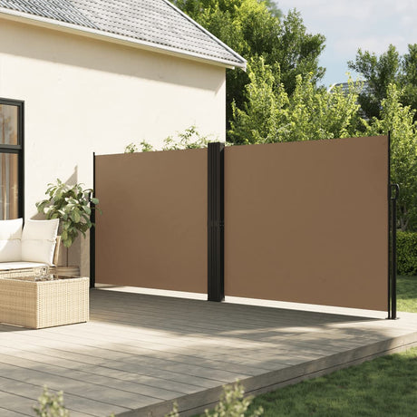 Vidaxx udtrækbar vindskærm 160x1200 cm taupe