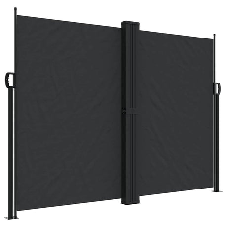 Vidaxx udtrækbar vindskærm 180x1200 cm sort