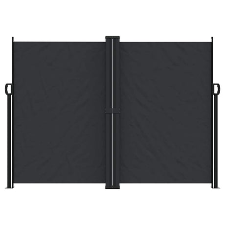 Vidaxx udtrækbar vindskærm 180x1200 cm sort