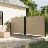 Vidaxx udtrækbar vindskærm 180x1200 cm beige