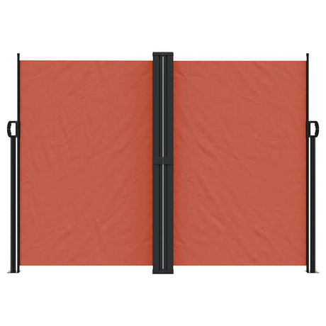 Vidaxx udtrækbar vindskærm 180x1200 cm terracotta farvet