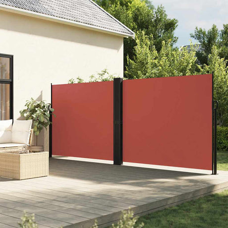Vidaxx udtrækbar vindskærm 180x1200 cm terracotta farvet