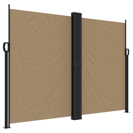 Vidaxx udtrækbar vindskærm 180x1200 cm taupe