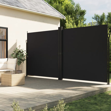 Vidaxx udtrækbar haveskærm 200x1200 cm sort