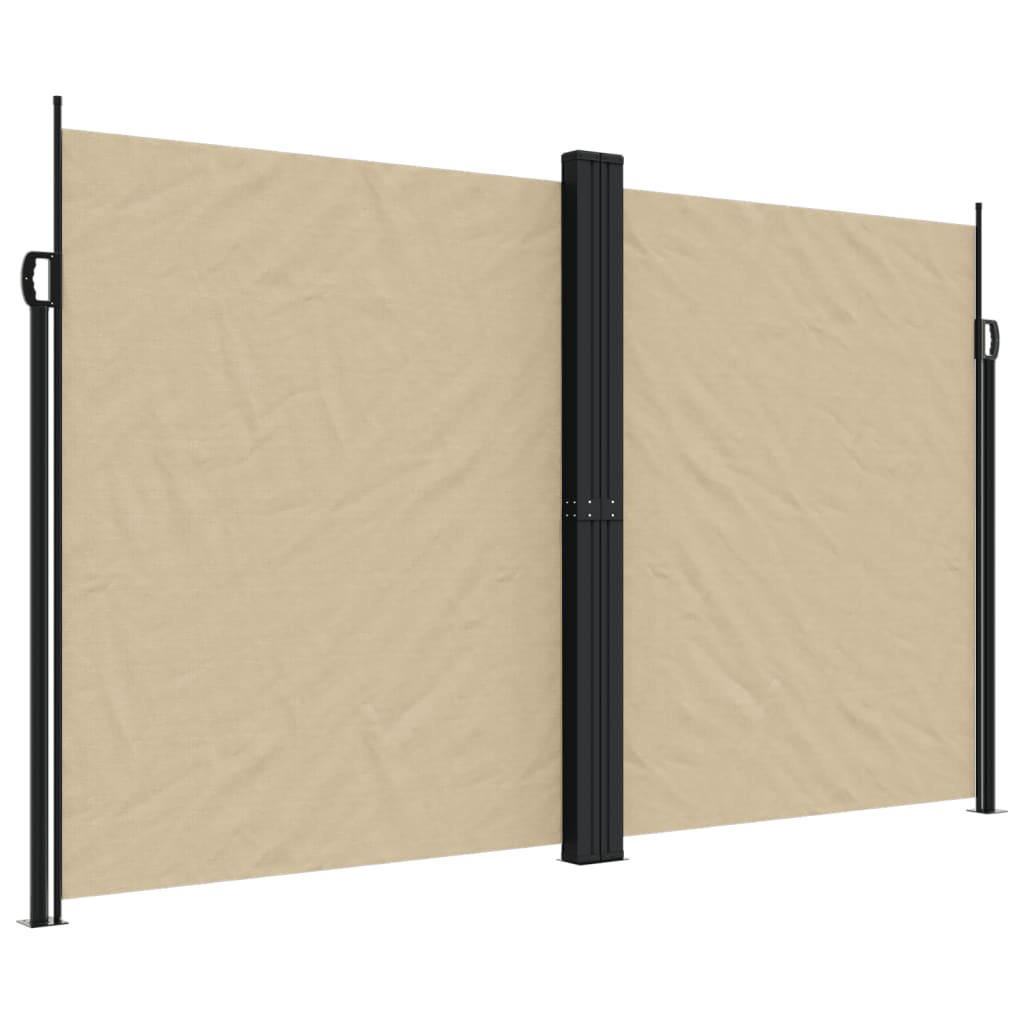 Vidaxx udtrækbar vindskærm 200x1200 cm beige