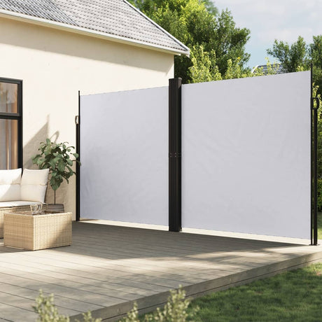 Vidaxx udtrækbar vindskærm 200x1200 cm hvid