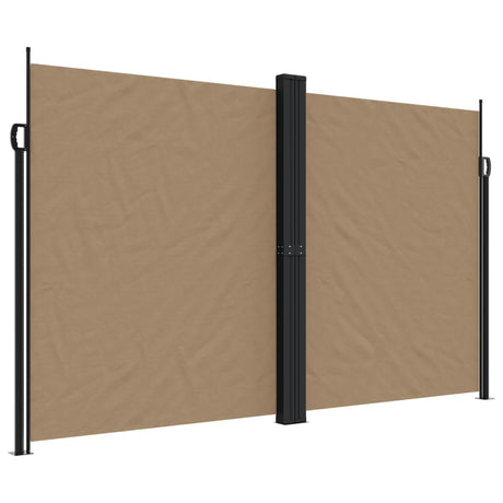 Vidaxx udtrækbar vindskærm 200x1200 cm taupe
