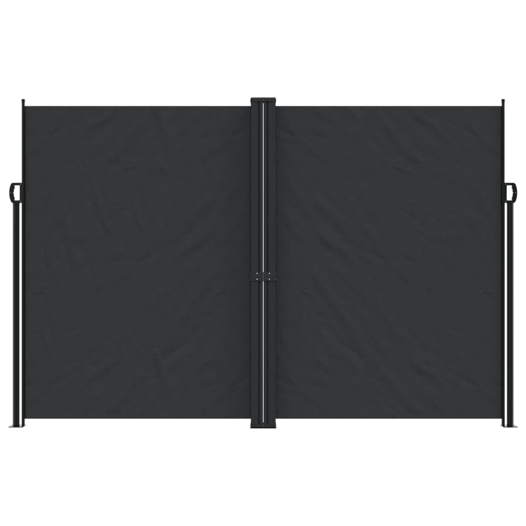 Vidaxx udtrækbar haveskærm 220x1200 cm sort