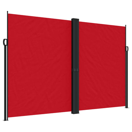 Vidaxx udtrækbar haveskærm 220x1200 cm rød
