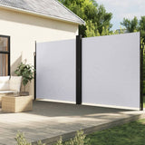 Vidaxx udtrækbar vindskærm 220x1200 cm hvid