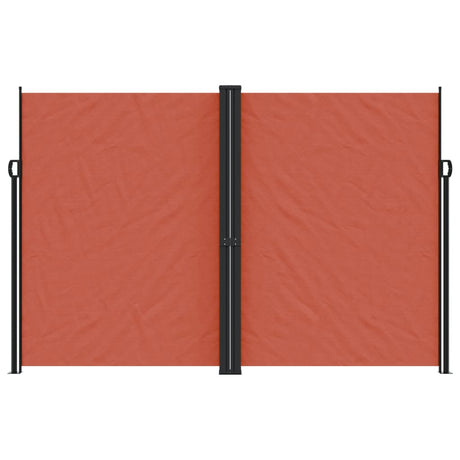 Vidaxx udtrækbar vindskærm 220x1200 cm terracotta farvet