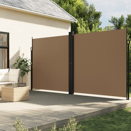 Vidaxx udtrækbar vindskærm 220x1200 cm taupe