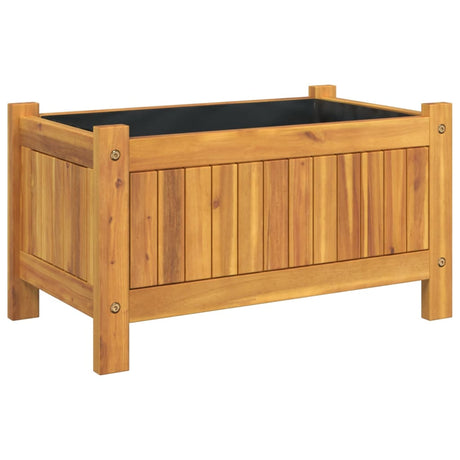 Vidaxx plantekasse med foring 54x31x30 cm massivt akacietræ