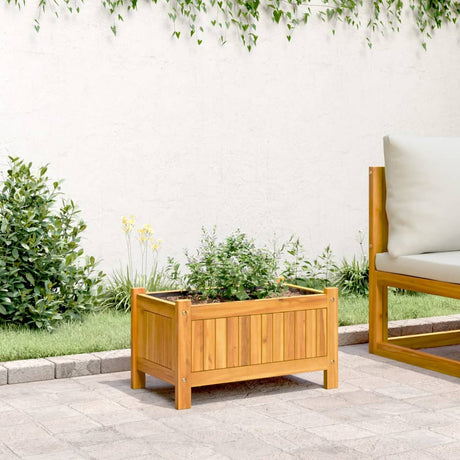 Vidaxx plantekasse med foring 54x31x30 cm massivt akacietræ