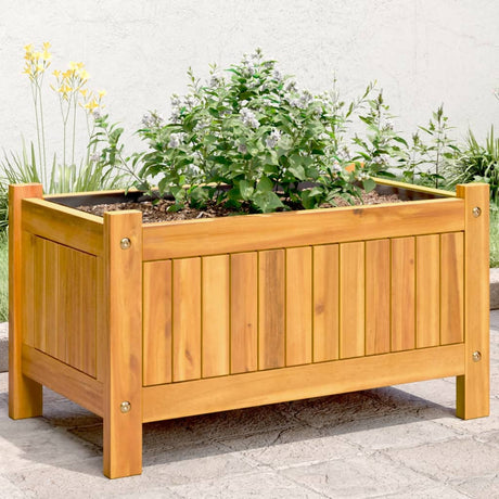Vidaxx plantekasse med foring 54x31x30 cm massivt akacietræ