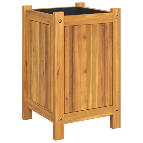 Vidaxx plantekasse med foring 31x31x50 cm massivt akacietræ