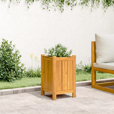 Vidaxx plantekasse med foring 31x31x50 cm massivt akacietræ