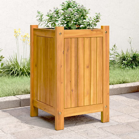 Vidaxx plantekasse med foring 31x31x50 cm massivt akacietræ