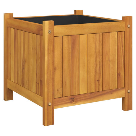 Vidaxx plantekasse med foring 42x42x40 cm massivt akacietræ