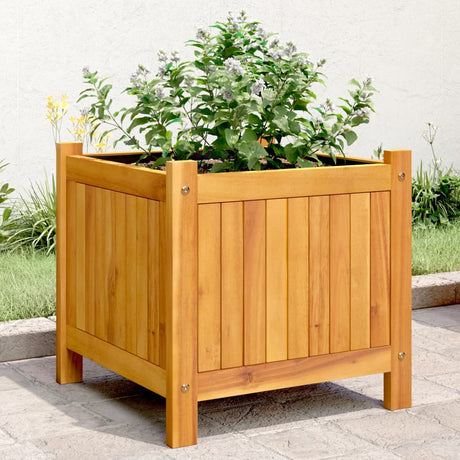 Vidaxx plantekasse med foring 42x42x40 cm massivt akacietræ