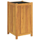 Vidaxx plantekasse med foring 42x42x75 cm massivt akacietræ