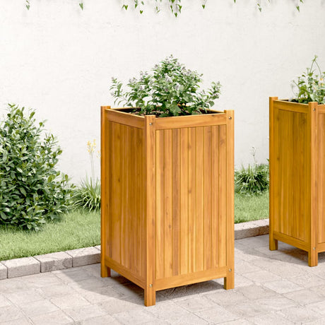 Vidaxx plantekasse med foring 42x42x75 cm massivt akacietræ