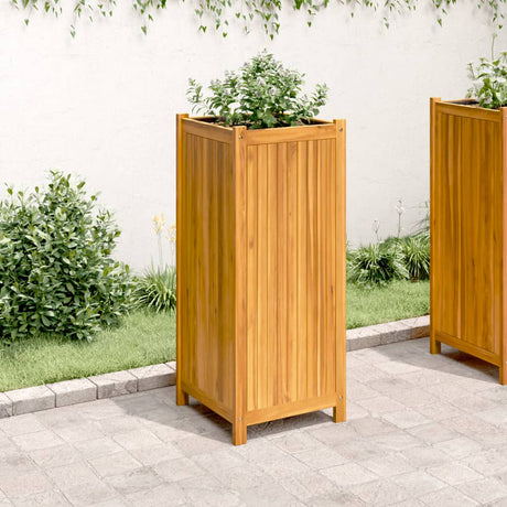 Vidaxx plantekasse med foring 42x42x100 cm massivt akacietræ