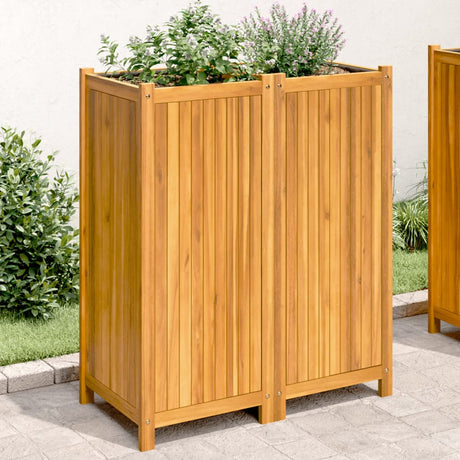Vidaxx plantekasse med foring 84x42x100 cm massivt akacietræ