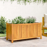 Vidaxx plantekasse med foring 99,5x38x50 cm massivt akacietræ