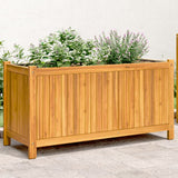 Vidaxx plantekasse med foring 99,5x38x50 cm massivt akacietræ