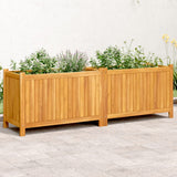 Vidaxx plantekasse med foring 153x38,5x50 cm massivt akacietræ