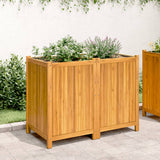 Vidaxx plantekasse med foring 100x50x75 cm massivt akacietræ