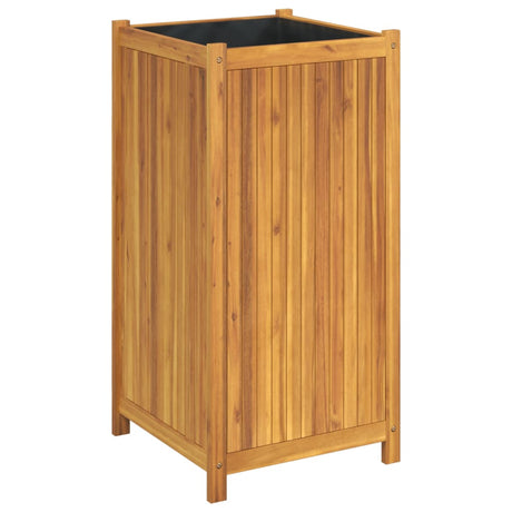 Vidaxx plantekasse med foring 50x50x100 cm massivt akacietræ