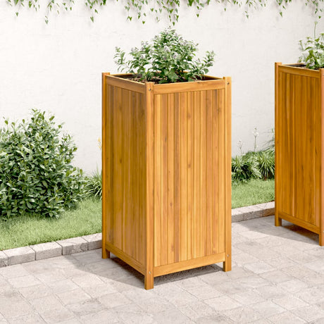 Vidaxx plantekasse med foring 50x50x100 cm massivt akacietræ