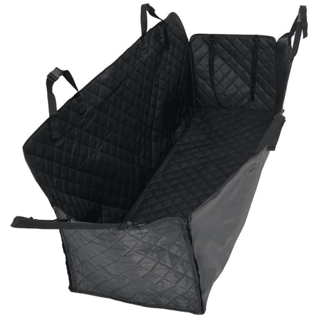 VidaXL bilsædebetræk til hunde 137x46x50 cm sort